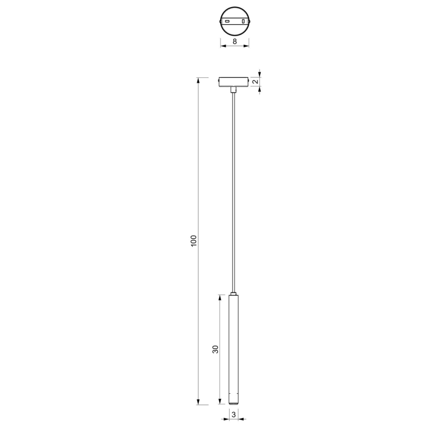 Lámpara colgante YORU 1xG9/8W/230V 30 cm latón
