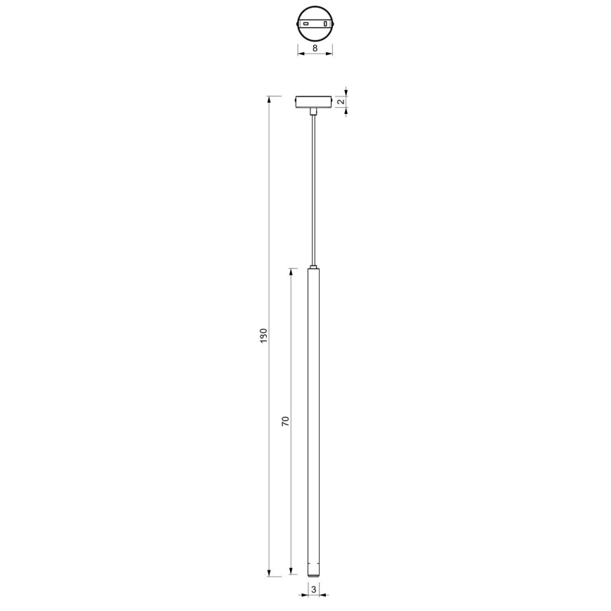 Lámpara colgante YORU 1xG9/8W/230V 70 cm latón