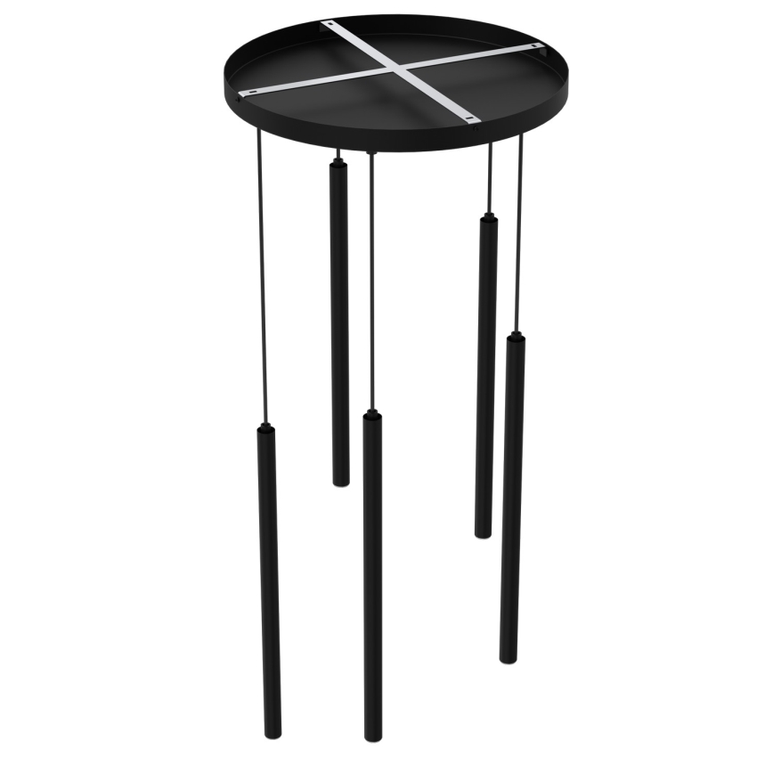 Lámpara colgante YORU 5xG9/8W/230V negro