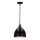Lámpara colgante YSTAD 1xE27/40W/230V negro