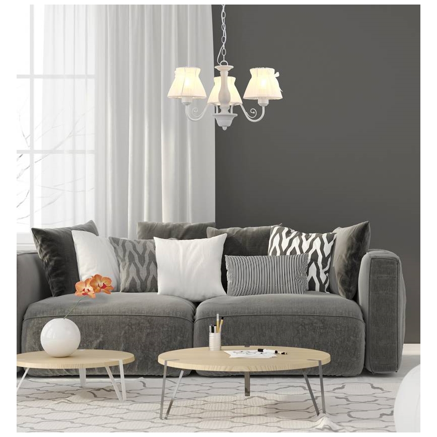 Lámpara colgante ZEFIR 3xE27/40W/230V