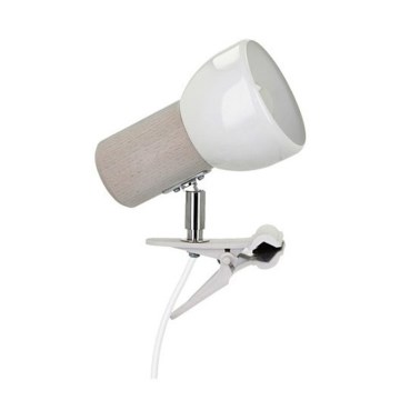Lámpara con clip SVENDA 1xE27/60W/230V roble