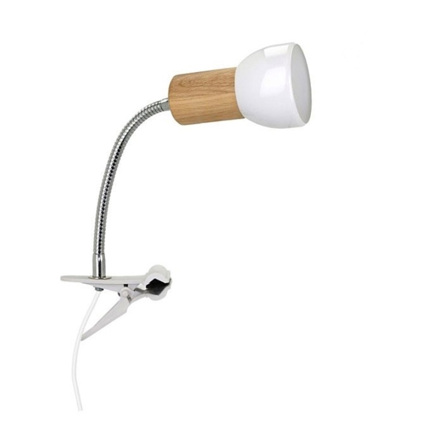 Lámpara con clip SVENDA 1xE27/60W/230V roble