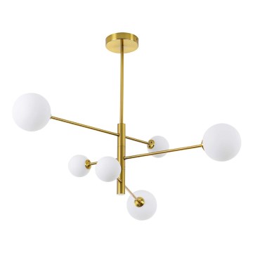 Lámpara con varilla DORADO 6xG9/40W/230V dorada