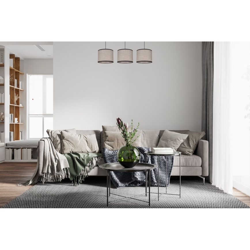 Lámpara de araña con cable NEXO 3xE27/60W/230V