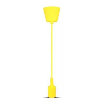 Lámpara de araña de cable 1xE27/60W/230V amarillo