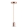 Lámpara de araña de cable 1xE27/60W/230V oro rosa