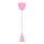 Lámpara de araña de cable 1xE27/60W/230V rosa