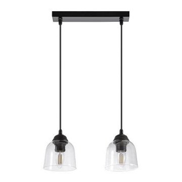 Lámpara de araña de cable 2xE27/60W/230V