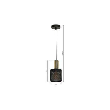 Lámpara de araña de cable ARES 1xE27/60W/230V