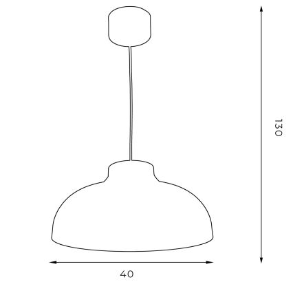 Lámpara de araña de cable BASCA 1xE27/60W/230V