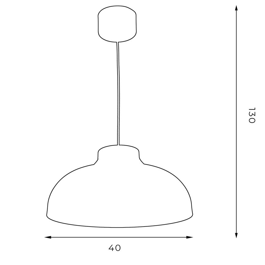 Lámpara de araña de cable BASCA 1xE27/60W/230V