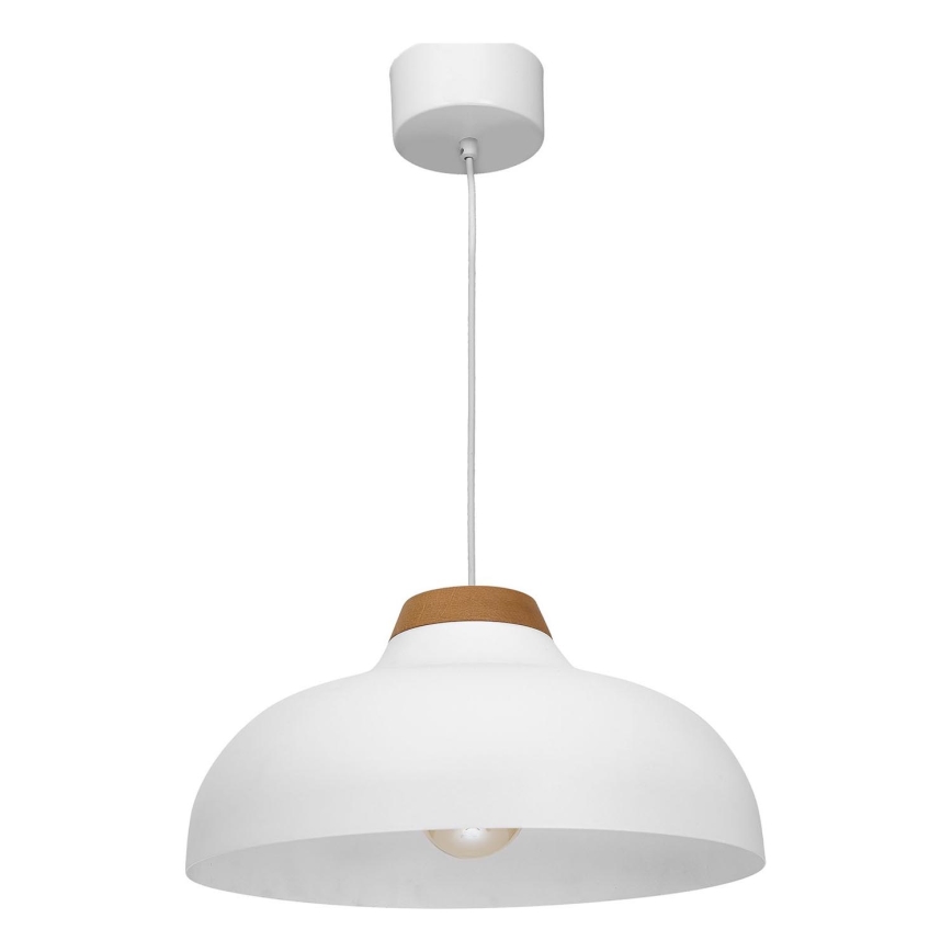 Lámpara de araña de cable BURGOS 1xE27/60W/230V blanco