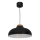 Lámpara de araña de cable BURGOS 1xE27/60W/230V negro