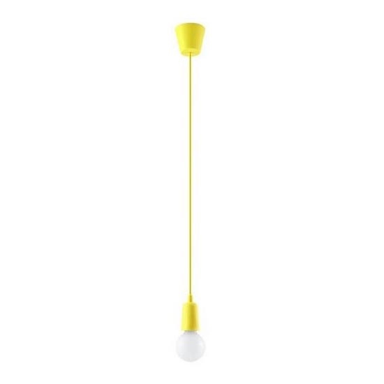 Lámpara de araña de cable DIEGO 1xE27/60W/230V amarillo