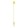 Lámpara de araña de cable DIEGO 1xE27/60W/230V amarillo