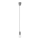 Lámpara de araña de cable DIEGO 1xE27/60W/230V gris