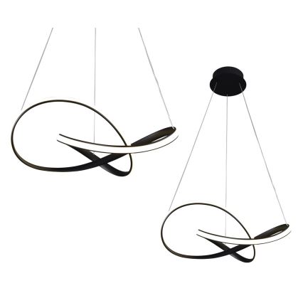 Lámpara de araña de cable LED CAPPIO LED/36W/230V negro