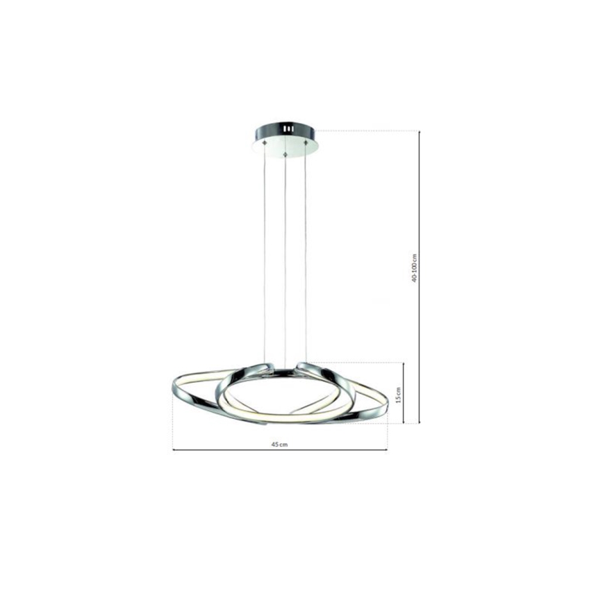 Lámpara de araña de cable LED COPERNICUS 1xLED/46W/230V