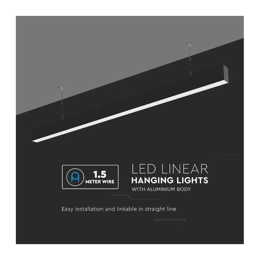 Lámpara de araña de cable LED SAMSUNG CHIP LED/40W/230V 3000K/4000K/6400K