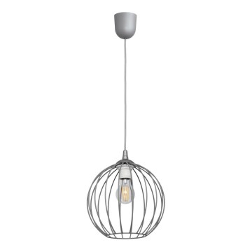 Lámpara de araña de cable MERCURE 1xE27/15W/230V gris