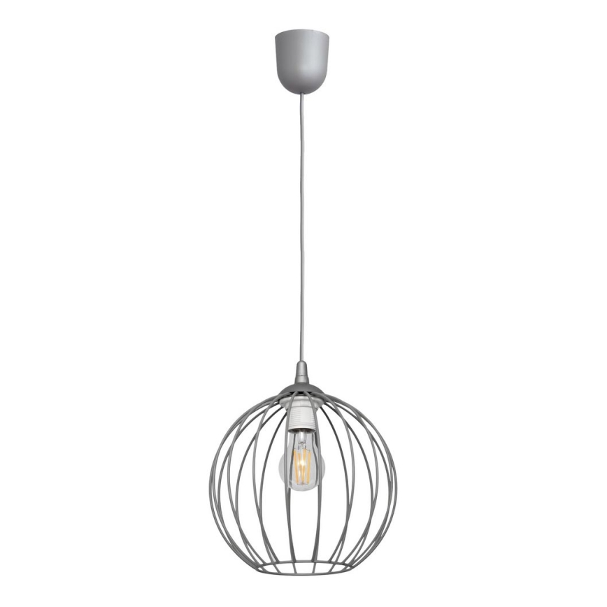 Lámpara de araña de cable MERCURE 1xE27/15W/230V gris