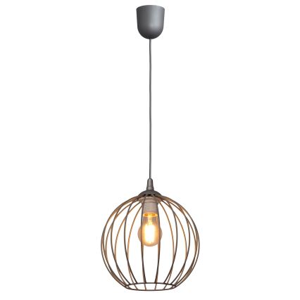 Lámpara de araña de cable MERCURE 1xE27/15W/230V gris