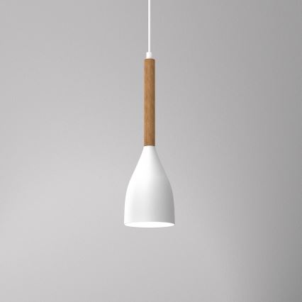 Lámpara de araña de cable MUZA NEW 1xE27/60W/230V blanco