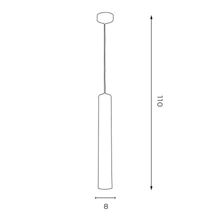 Lámpara de araña de cable NEST 1xGU10/8W/230V blanco/dorado