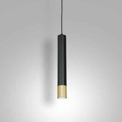 Lámpara de araña de cable NEST 1xGU10/8W/230V negro/dorado