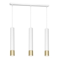 Lámpara de araña de cable NEST 3xGU10/8W/230V blanco/dorado