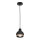 Lámpara de araña de cable OVAL 1xE27/60W/230V negro