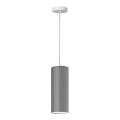 Lámpara de araña de cable ZIK 1xE27/40W/230V gris