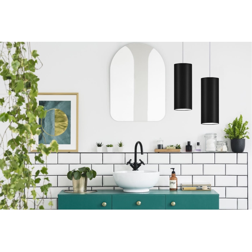 Lámpara de araña de cable ZIK 1xE27/40W/230V negro