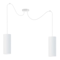 Lámpara de araña de cable ZIK 2xE27/40W/230V blanco