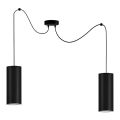 Lámpara de araña de cable ZIK 2xE27/40W/230V negro