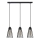 Lámpara de araña de cadena TORRI 3xE27/15W/230V negro