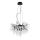 Lámpara de araña de cristal colgante 10xG9/40W/230V negro