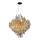 Lámpara de araña de cristal colgante 12xG9/40W/230V dorado