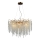 Lámpara de araña de cristal colgante 13xG9/40W/230V dorado