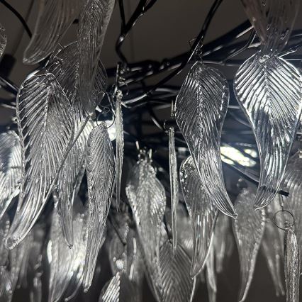 Lámpara de araña de cristal colgante 15xG9/40W/230V negro