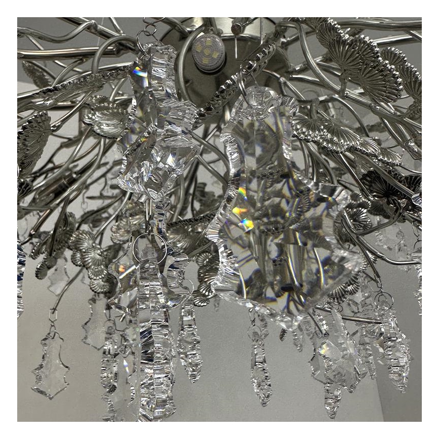 Araña de cristal 13xG9/40W/230V cromo brillante