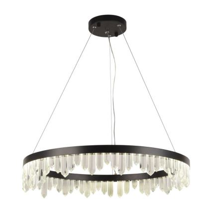 Lámpara de araña de cristal LED regulable con cable en cadena LED/40W/230V + mando a distancia