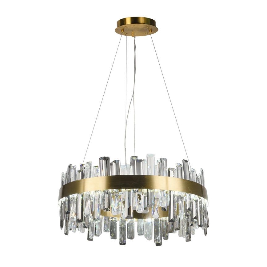 Lámpara de araña de cristal LED regulable con cable en cadena LED/80W/230V 3000-6500K + control remoto