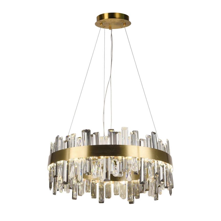 Lámpara de araña de cristal LED regulable con cable en cadena LED/80W/230V 3000-6500K + control remoto