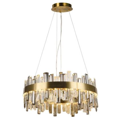 Lámpara de araña de cristal LED regulable con cable en cadena LED/80W/230V 3000-6500K + control remoto