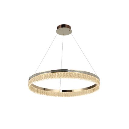 Lámpara colgante de cristal LED regulable en cable THALIA LED/55W/230V 3000-6000K, diámetro 80 cm + mando a distancia