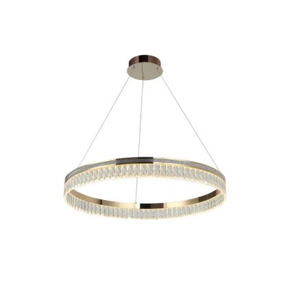Lámpara colgante de cristal LED regulable en cable THALIA LED/55W/230V 3000-6000K, diámetro 80 cm + mando a distancia