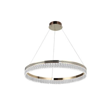 Lámpara colgante de cristal LED regulable en cable THALIA LED/55W/230V 3000-6000K, diámetro 80 cm + mando a distancia