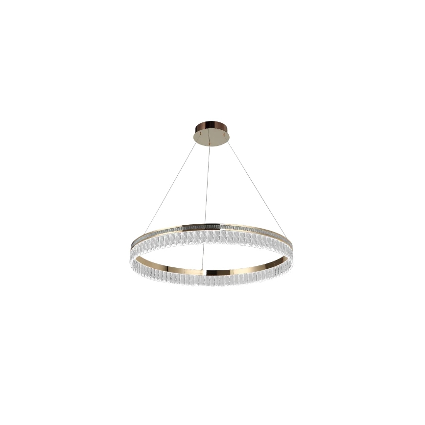Lámpara colgante de cristal LED regulable en cable THALIA LED/55W/230V 3000-6000K, diámetro 80 cm + mando a distancia